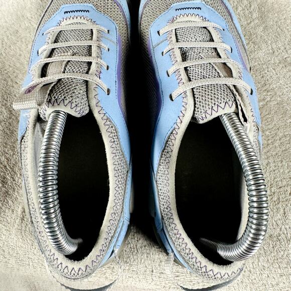 KEEN Shoes Girls Size 6 Grey Blue Knotch Tracer Comfortable Sneaker Slip On‎ - Picture 4 of 9